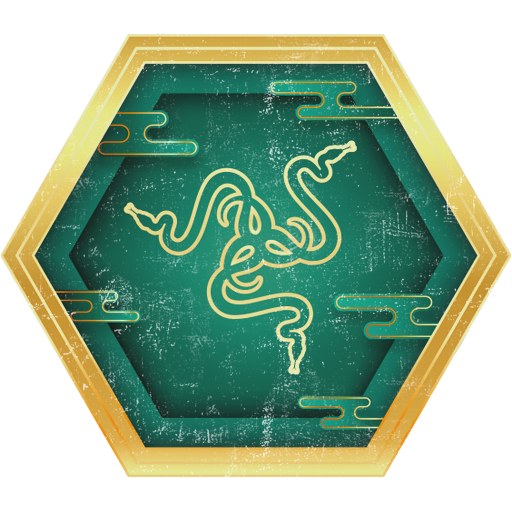 New Razer Golden Hex decal